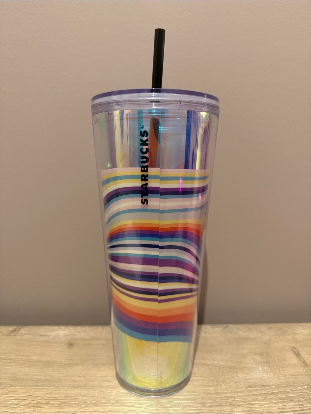 Starbucks Target Exclusive Iridescent Wave Tumbler Abstract Tumbler